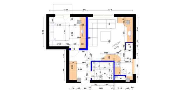Фото из портфолио Перепланировки – фотографии дизайна интерьеров на INMYROOM