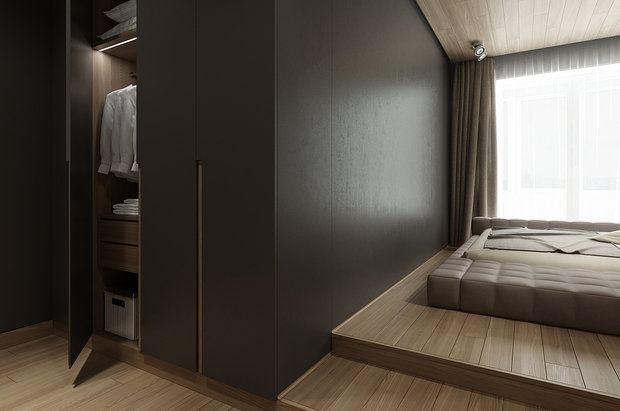 Фото из портфолио Квартира для молодого человека – фотографии дизайна интерьеров на INMYROOM