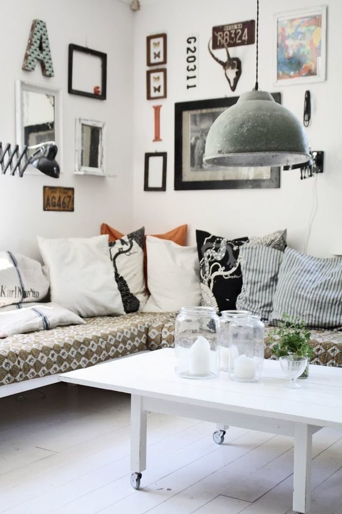 Фотография: Гостиная в стиле Скандинавский, Малогабаритная квартира, Квартира, Дома и квартиры – фото на INMYROOM