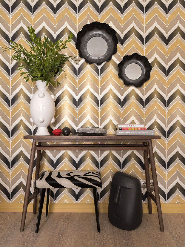 Фотография: Мебель и свет в стиле Современный, Квартира, Проект недели, Москва, Блочный дом, II-68, 2 комнаты, 40-60 метров, Анна Смолякова – фото на INMYROOM