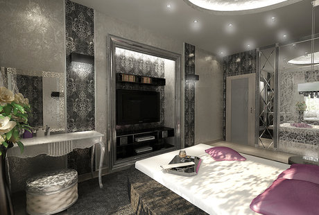 Дизайн-проект спальни в стиле модерн