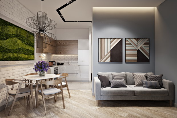 Фото из портфолио Акварель – фотографии дизайна интерьеров на INMYROOM