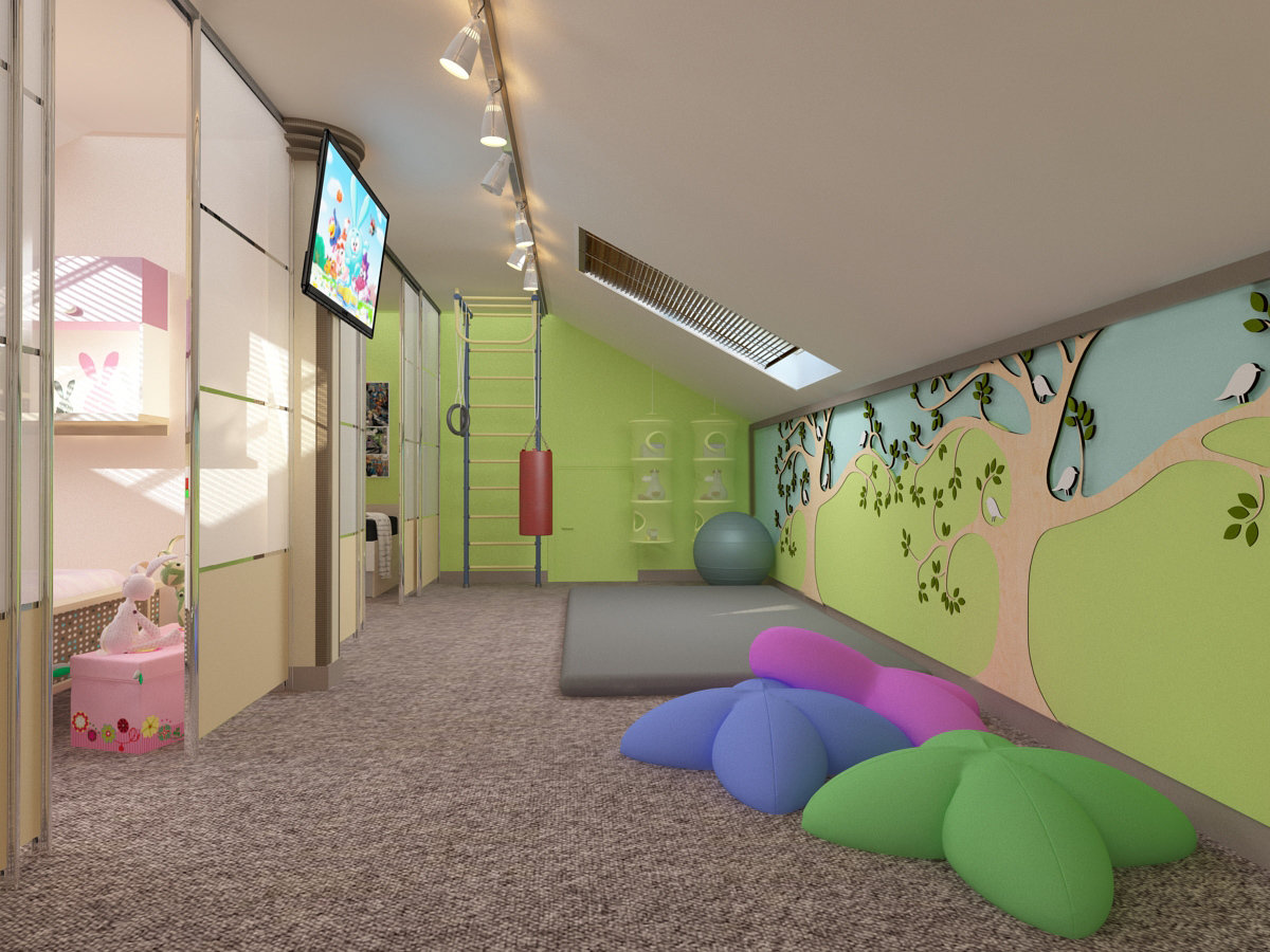 Фото из портфолио Мансарда для всей семьи – фотографии дизайна интерьеров на INMYROOM Фото из портфолио Мансарда для всей семьи – фотографии дизайна интерьеров на INMYROOM