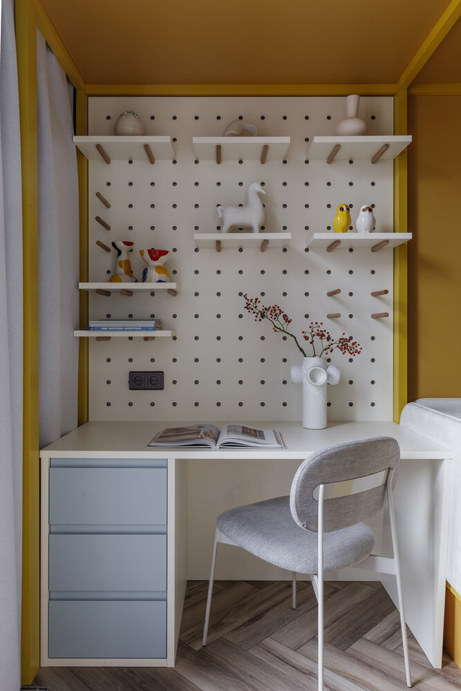 Фотография: Детская в стиле Современный, Квартира, Проект дня, Москва, 3 комнаты, 40-60 метров, современный с элементами поп-арт, Екатерина Мищенко – фото на INMYROOM