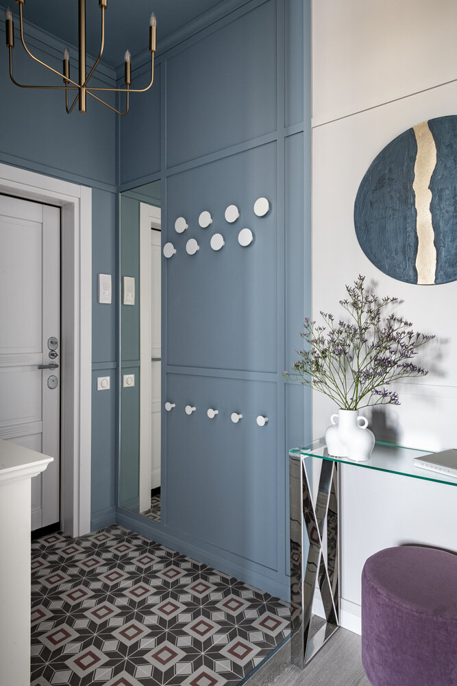 Фотография: Прихожая в стиле Современный, Классический, Квартира, Проект недели, Москва, 3 комнаты, Более 90 метров, Юлия Сергеева – фото на INMYROOM