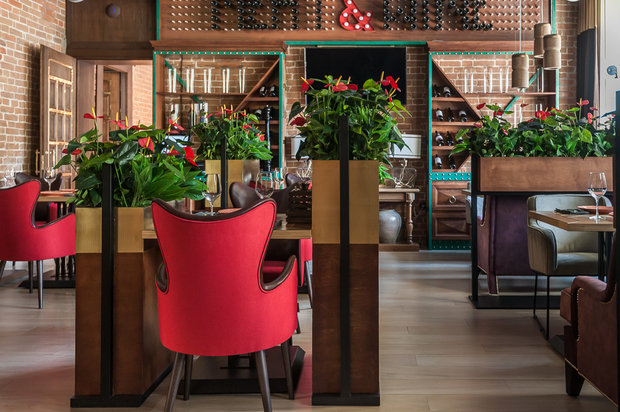 Фото из портфолио Дизайн интерьера ресторана «MEAT & WINE» – фотографии дизайна интерьеров на INMYROOM