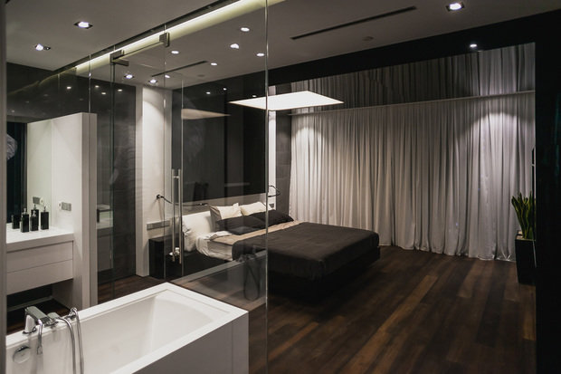 Фотография: Спальня в стиле Хай-тек – фото на INMYROOM