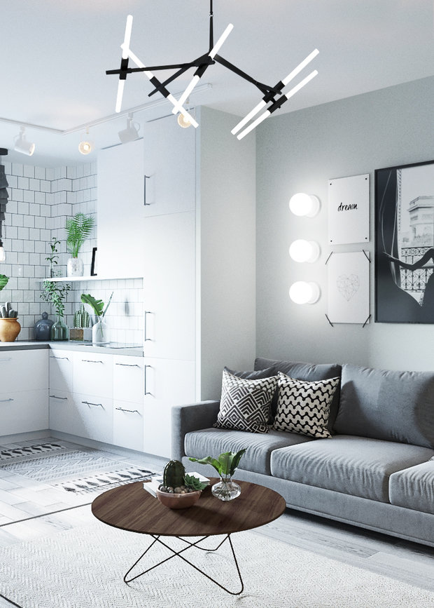 Фото из портфолио Скандинавская квартира  – фотографии дизайна интерьеров на INMYROOM