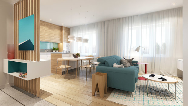 Фото из портфолио Квартира на Фермском шоссе – фотографии дизайна интерьеров на INMYROOM