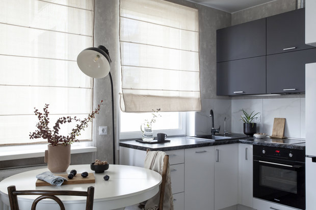 Фотография: Кухня и столовая в стиле Скандинавский, Современный, Малогабаритная квартира, Квартира, Студия, Проект недели, Санкт-Петербург, до 40 метров, Любовь Уткина – фото на INMYROOM