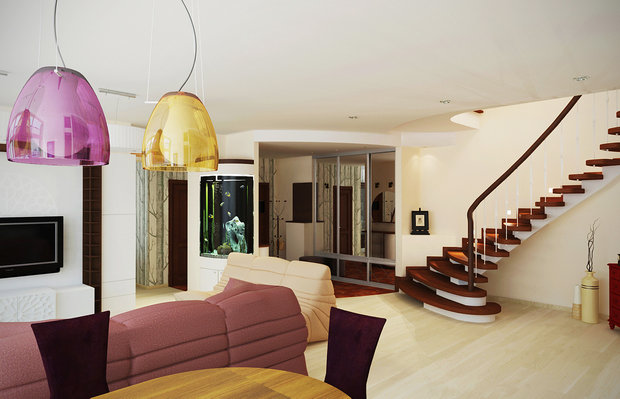 Фото из портфолио 2-ух уровневая квартира в Минске – фотографии дизайна интерьеров на INMYROOM