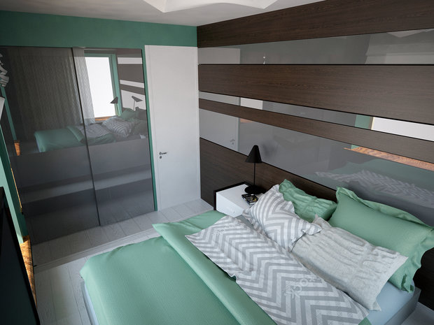 Фотография: Спальня в стиле Современный, Квартира, Дома и квартиры, Проект недели, Пентхаус – фото на INMYROOM