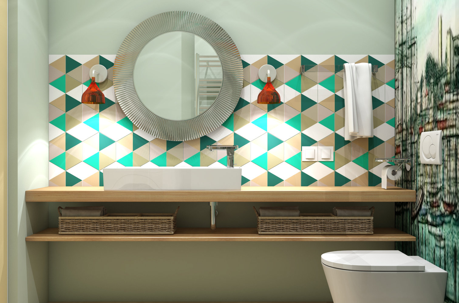 Фотография: Ванная в стиле Современный, Квартира, Студия, Проект недели, Марина Саркисян, Финляндия, до 40 метров – фото на INMYROOM