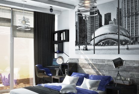 Квартира в стиле лофт, 70 м2