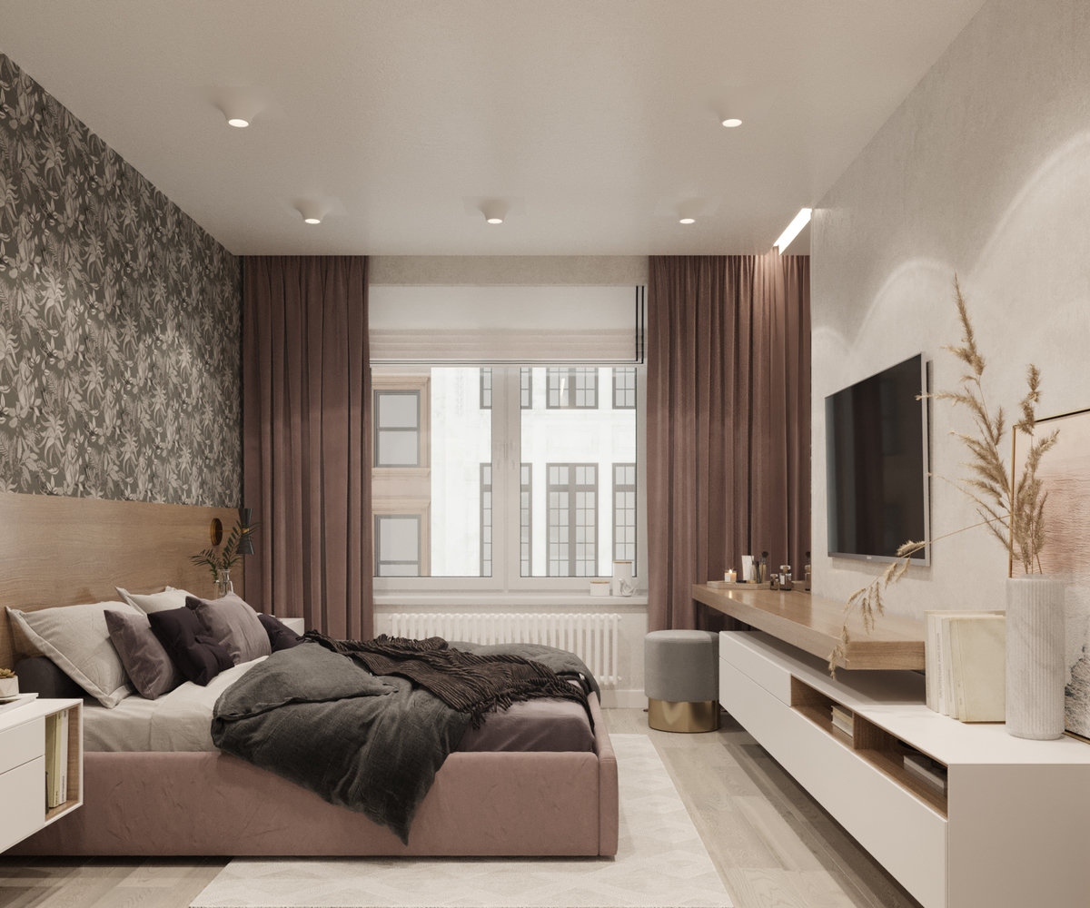 Фотография: Спальня в стиле Современный, Квартира, Проект дня, Москва, Юлия Чернова, 3 комнаты, 60-90 метров – фото на INMYROOM Фотография: Спальня в стиле Современный, Квартира, Проект дня, Москва, Юлия Чернова, 3 комнаты, 60-90 метров – фото на INMYROOM