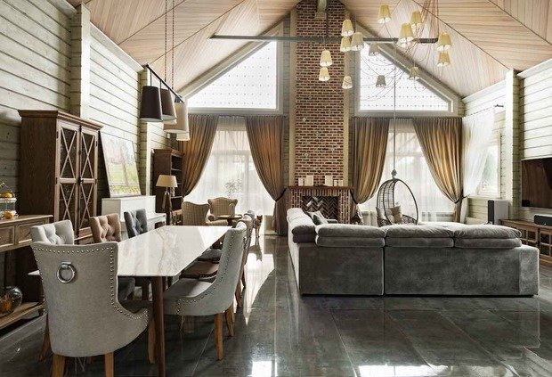 Фото из портфолио Дом из клееного бруса – фотографии дизайна интерьеров на INMYROOM