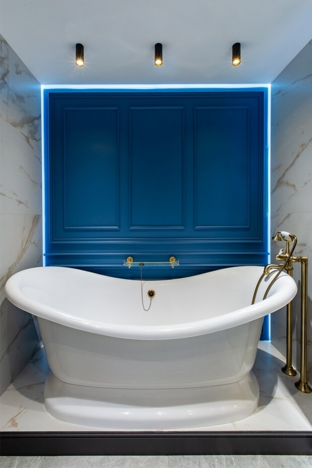 Фотография: Ванная в стиле Современный, Эклектика, Проект дня, Таунхаус, Кирпичный дом, 3 комнаты, Более 90 метров, современный с элементами лофта, Оренбург, Евгения Черепанова – фото на INMYROOM