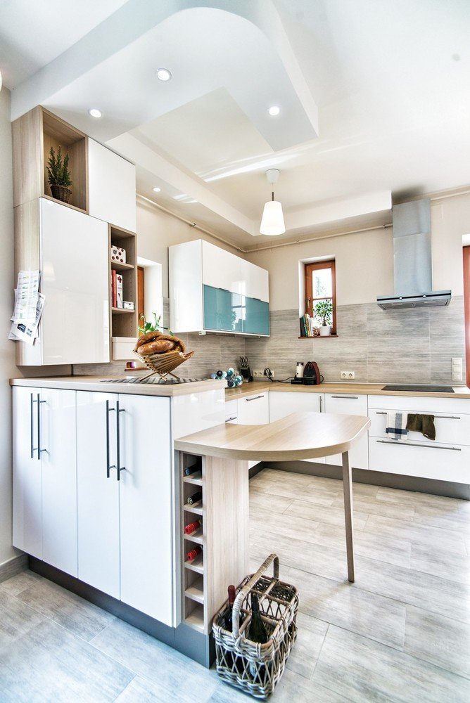 Фотография: Кухня и столовая в стиле Скандинавский, Современный, Квартира, Цвет в интерьере, Дома и квартиры, Лестница, Бирюзовый, Будапешт – фото на INMYROOM Фотография: Кухня и столовая в стиле Скандинавский, Современный, Квартира, Цвет в интерьере, Дома и квартиры, Лестница, Бирюзовый, Будапешт – фото на INMYROOM