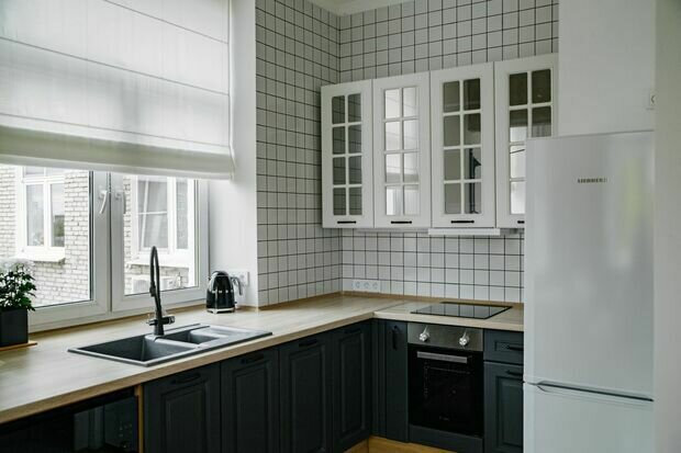 Фотография: Кухня и столовая в стиле Скандинавский, Современный, Эклектика, Квартира, Проект недели, Сталинка, 2 комнаты, 40-60 метров, Москав – фото на INMYROOM