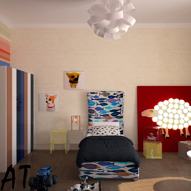 Фото из портфолио Визуализация детской – фотографии дизайна интерьеров на INMYROOM