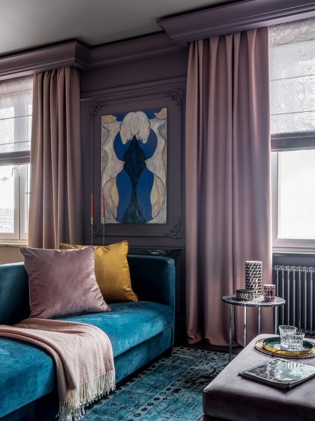 Фотография: Гостиная в стиле Классический, Современный, Эклектика, Квартира, Проект недели, Москва, 4 и больше, Более 90 метров, Серж Махов – фото на INMYROOM