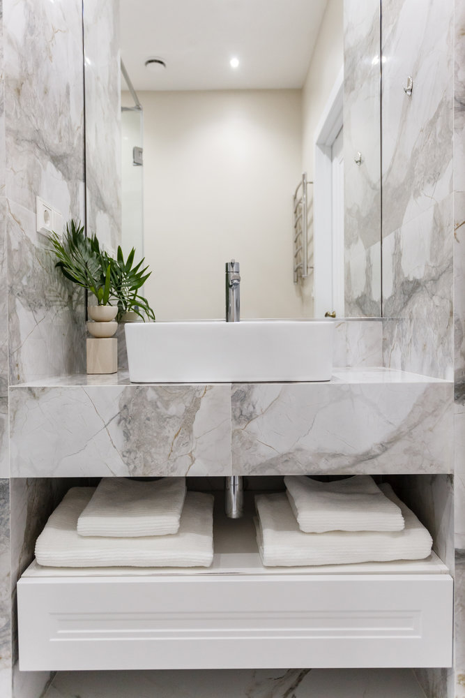 Фотография: Ванная в стиле Классический, Современный, Эклектика, Квартира, Проект недели, Москва, Монолитный дом, 1 комната, до 40 метров, 40-60 метров, Анна Чеснокова – фото на INMYROOM Фотография: Ванная в стиле Классический, Современный, Эклектика, Квартира, Проект недели, Москва, Монолитный дом, 1 комната, до 40 метров, 40-60 метров, Анна Чеснокова – фото на INMYROOM