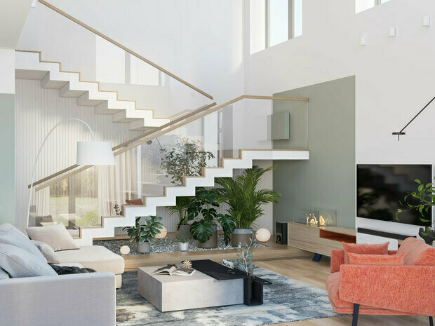 Фото из портфолио Дизайн загородного дома в Московской области – фотографии дизайна интерьеров на INMYROOM