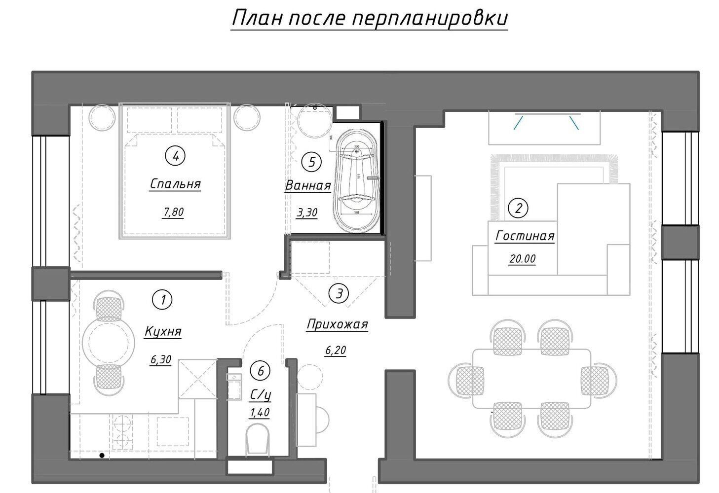 Фотография: Планировки в стиле , Квартира, Проект дня, Екатерина Козлова, Беларусь, Сталинка, 2 комнаты, 40-60 метров, Могилев, современный с элементами классики и роскоши – фото на INMYROOM Фотография: Планировки в стиле , Квартира, Проект дня, Екатерина Козлова, Беларусь, Сталинка, 2 комнаты, 40-60 метров, Могилев, современный с элементами классики и роскоши – фото на INMYROOM