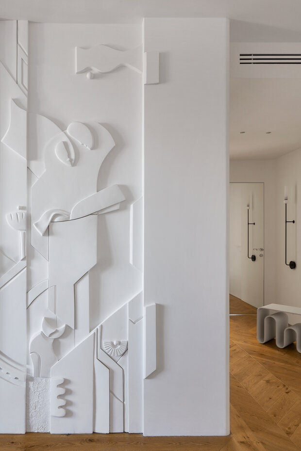 Фотография: Прихожая в стиле Современный, Квартира, Проект дня, Москва, 3 комнаты, Более 90 метров, минимализм, современный, фото интерьера, дизайн интерьера фото, винтаж/ретро, Валерия Разумова – фото на INMYROOM