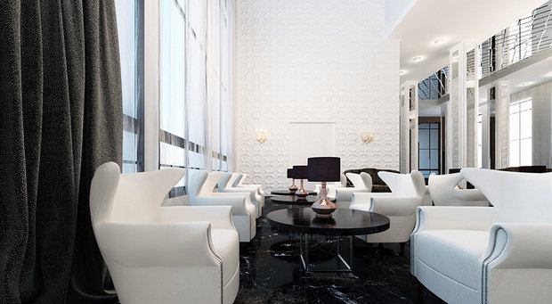 Фото из портфолио Дизайн лобби отеля в стиле ар-деко – фотографии дизайна интерьеров на INMYROOM