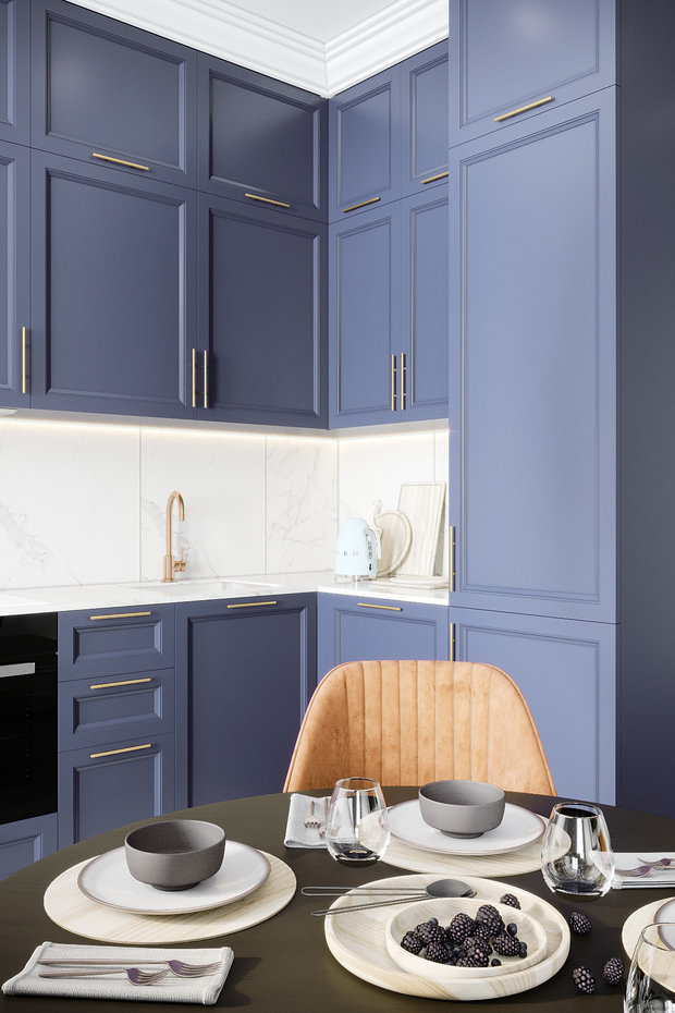 Фото из портфолио Проект и реализация двушки 70 кв.м. в ЖК на Академической – фотографии дизайна интерьеров на INMYROOM