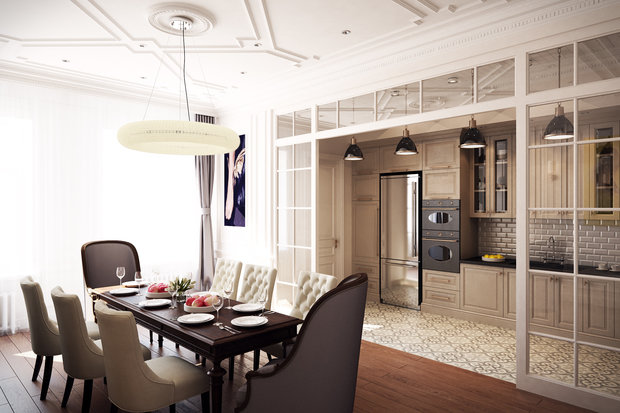 Фото из портфолио Американская классика в петербургском старом фонде – фотографии дизайна интерьеров на INMYROOM