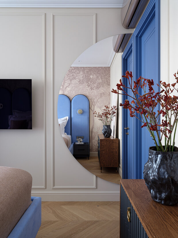 Фотография: Спальня в стиле Современный, Квартира, Проект дня, Москва, 4 и больше, Более 90 метров, Индивидуальный проект, обновить интерьер, современные интерьеры, дизайн 2025 – фото на INMYROOM