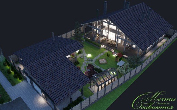 Фото из портфолио Загородный дом в стиле шале – фотографии дизайна интерьеров на INMYROOM