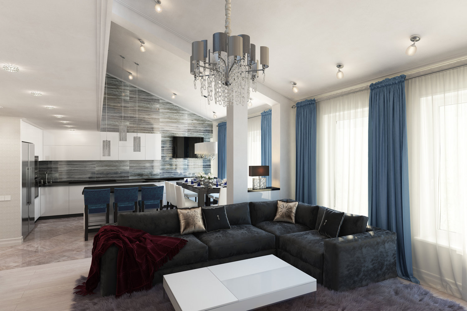 Фото из портфолио 07 Квартира с мансардой – фотографии дизайна интерьеров на INMYROOM Фото из портфолио 07 Квартира с мансардой – фотографии дизайна интерьеров на INMYROOM