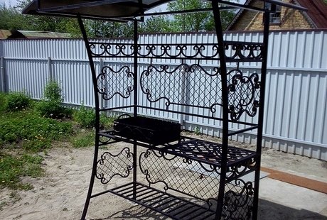 Мангал, качели-кровать