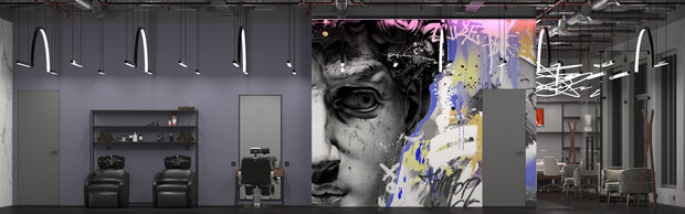 Фото из портфолио Барбершоп и Салон красоты Black Rabbit 140 кв.м. г. Москва – фотографии дизайна интерьеров на INMYROOM