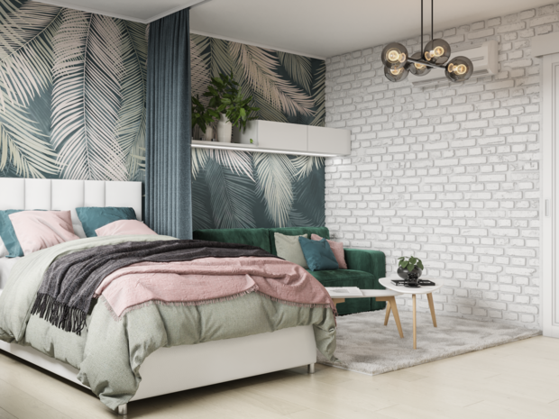 Фото из портфолио Однокомнатная квартира 44 кв.м. – фотографии дизайна интерьеров на INMYROOM