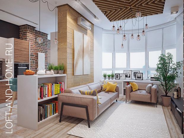Фото из портфолио ПАНОРАМА СКОЛКОВО, МЯГКИЙ LOFT – фотографии дизайна интерьеров на INMYROOM