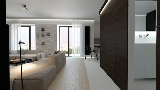 Фото из портфолио Минимализм 80 метров – фотографии дизайна интерьеров на INMYROOM
