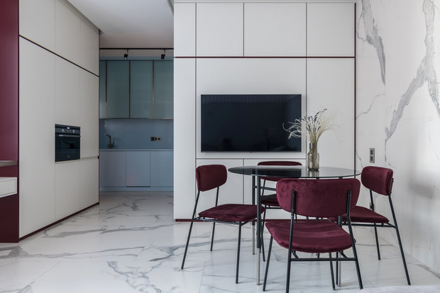 Фотография: Кухня и столовая в стиле Современный, Минимализм, Квартира, Проект дня, Ростов-на-Дону, 2 комнаты, 40-60 метров, Татьяна Митева – фото на INMYROOM