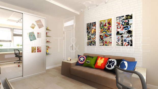 Фото из портфолио Квартира, 108м2 – фотографии дизайна интерьеров на INMYROOM