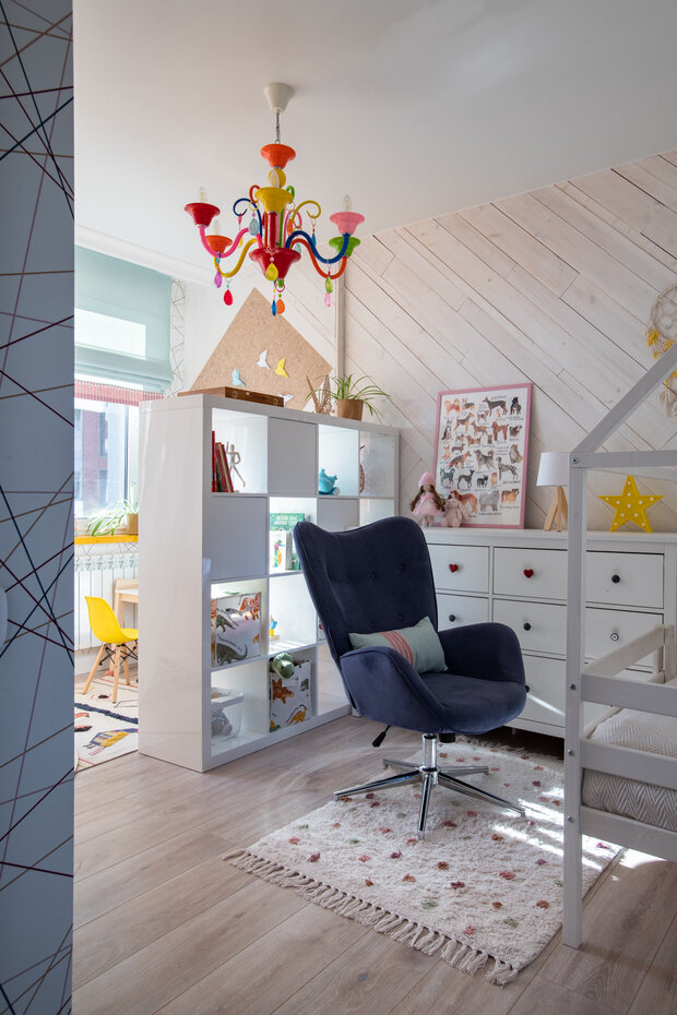 Фотография: Детская в стиле Скандинавский, Современный, Эклектика, Квартира, Проект недели, Москва, 3 комнаты, 60-90 метров, Татьяна Архипова – фото на INMYROOM