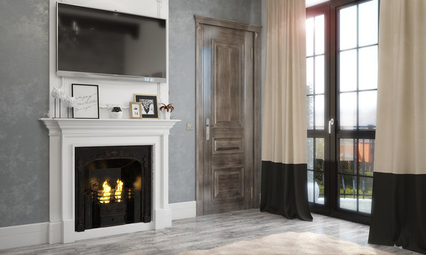 Фотография: Декор в стиле Прованс и Кантри, Дом, Проект недели, Дом и дача, мансарда в загородном доме, Пермь, Юлия Чурина, необычный камин, декоративные балки – фото на INMYROOM