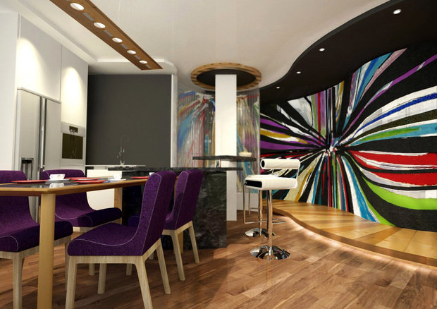 Фотография: Кухня и столовая в стиле Современный, Эклектика, Дом, Дома и квартиры – фото на INMYROOM