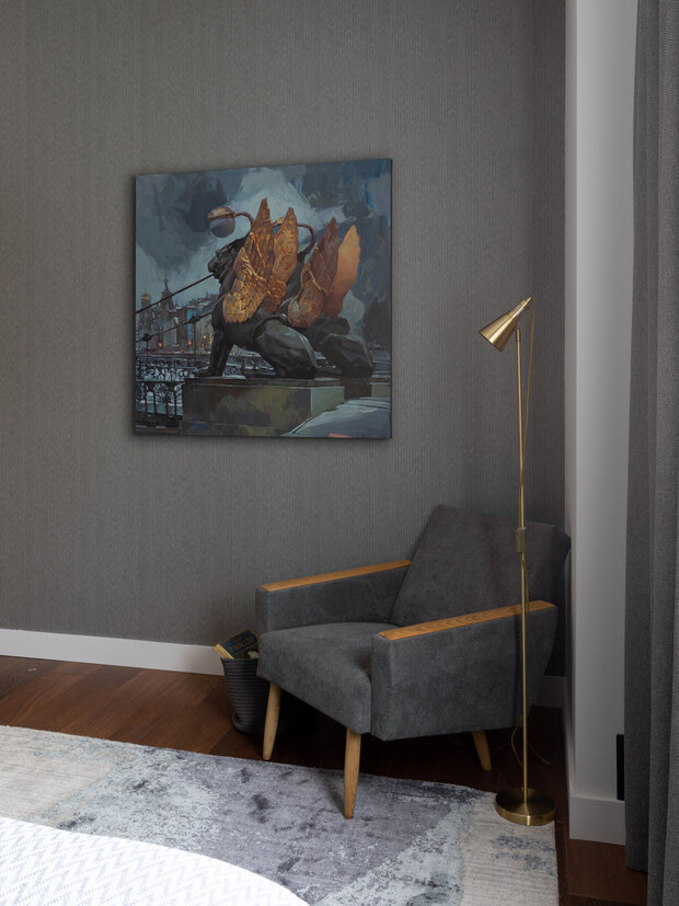 Фотография: Спальня в стиле Современный, Дом, Проект дня, Дом и дача, Ленинградская область, 4 и больше, Более 90 метров, Светлана Куксова, минимализм с элементами современного дизайна – фото на INMYROOM