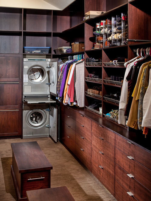 Фотография: Гардеробная в стиле Современный, Ванная, Советы, стиральная машина, энциклопедия_ремонта_электрика – фото на INMYROOM