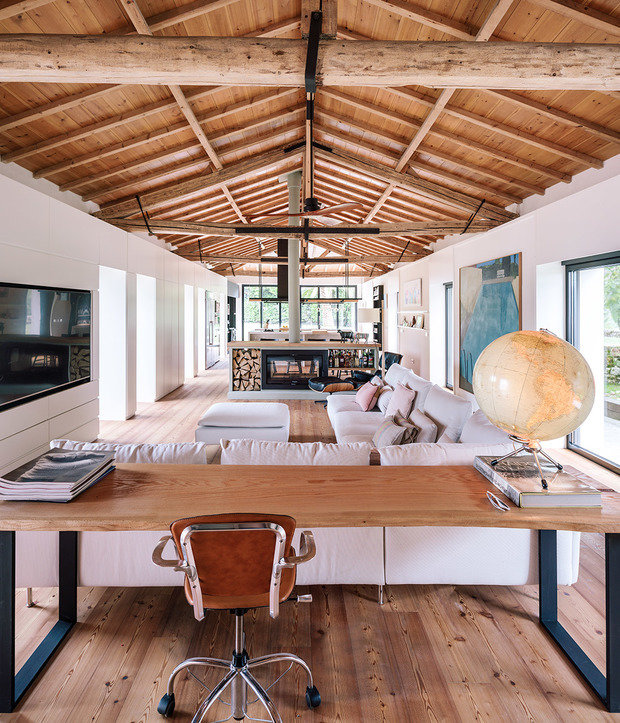 Фотография: Гостиная в стиле Скандинавский, Эко, Дом и дача – фото на INMYROOM