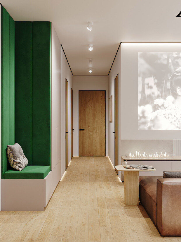 Фотография: Прихожая в стиле Современный, Эклектика, Квартира, Проект дня, Санкт-Петербург, Юлия Чернова, 4 и больше, 60-90 метров – фото на INMYROOM