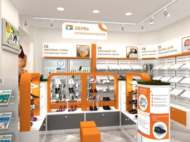 Фото из портфолио Retail chain orthopedic salons Orteca – фотографии дизайна интерьеров на INMYROOM